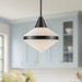 Willard One Light Pendant Urban Bronze/Opal Matte Glass-Pendants-Alora-Lighting Design Store
