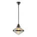 Willard One Light Pendant Urban Bronze/Prismatic Glass-Pendants-Alora-Lighting Design Store