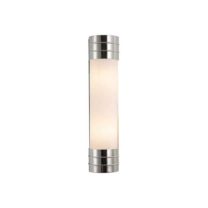 Willard Two Light Vanity Polished Nickel/Opal Matte Glass-Bathroom Fixtures-Alora-Lighting Design Store