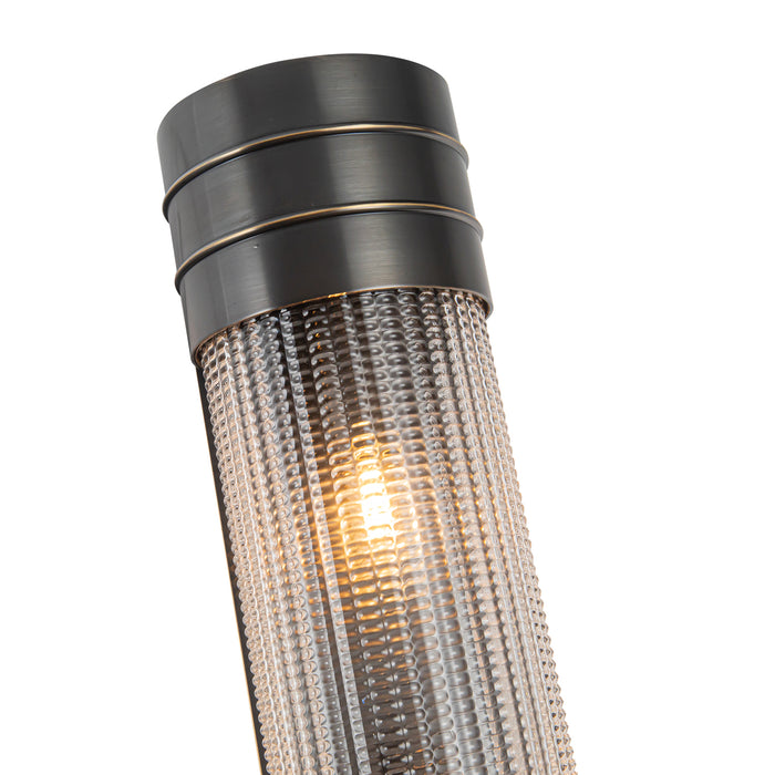 Willard Three Light Vanity Urban Bronze/Prismatic Glass-Bathroom Fixtures-Alora-Lighting Design Store