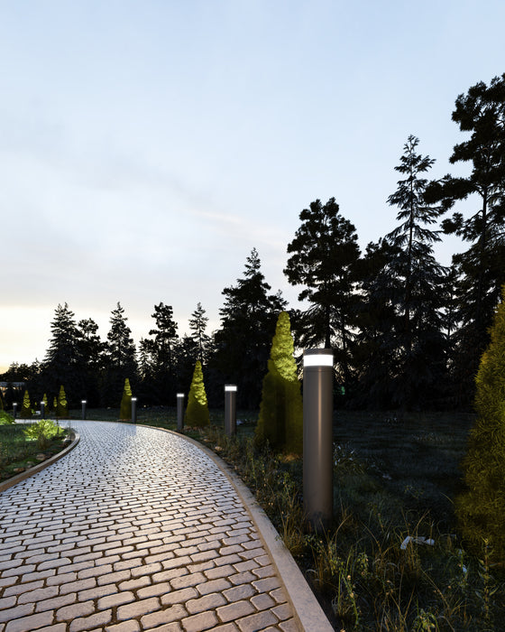Windermere LED Exterior Bollard Black-Landscape Ltg.-Kuzco Lighting-Lighting Design Store