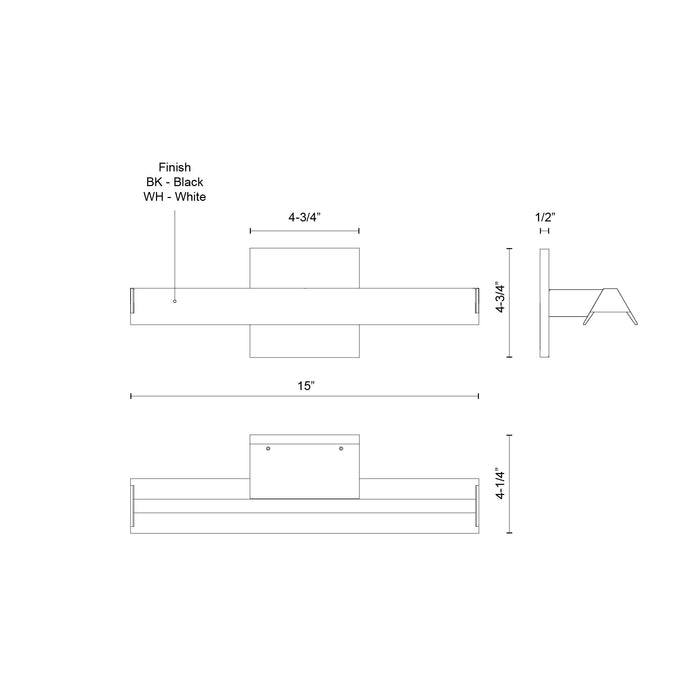 Galleria LED Wall Sconce White-Sconces-Kuzco Lighting-Lighting Design Store