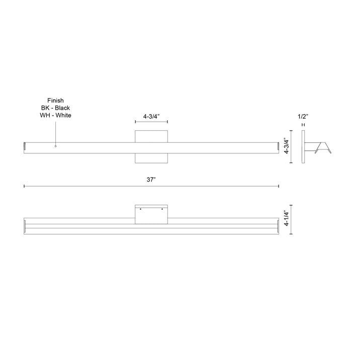 Galleria LED Wall Sconce White-Sconces-Kuzco Lighting-Lighting Design Store