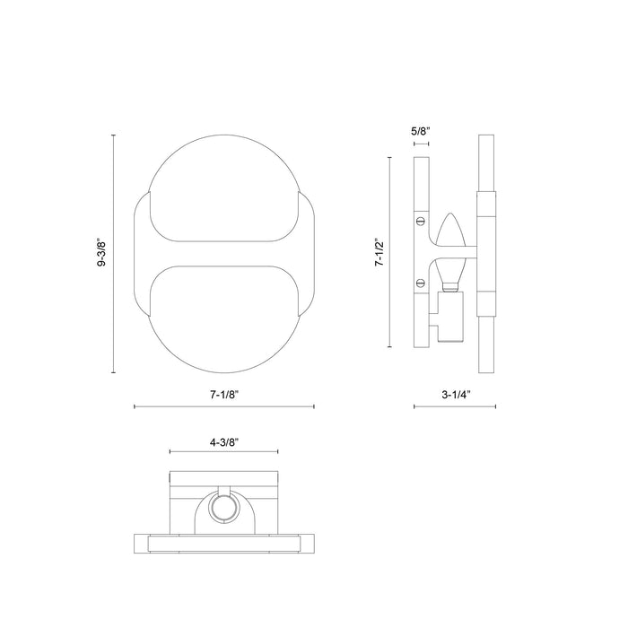 Odin One Light Wall Vanity Vintage Brass/Alabaster-Sconces-Alora-Lighting Design Store