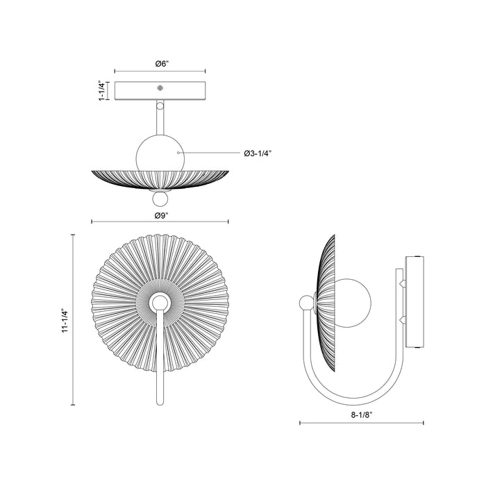 Hera LED Wall/Vanity-Alora-Lighting Design Store