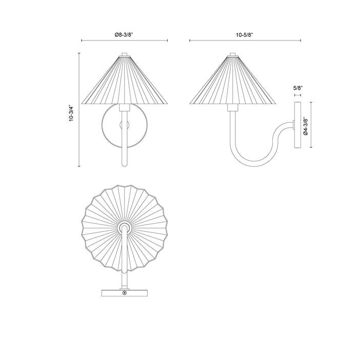 Serena One Light Vanity Aged Gold/Opal Glass-Sconces-Alora-Lighting Design Store