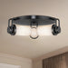 Wynwood Three Light Flush Mount Urban Bronze/Glossy Opal-Flush Mounts-Alora-Lighting Design Store