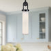 Wynwood One Light Pendant Urban Bronze/Glossy Opal-Mini Pendants-Alora-Lighting Design Store