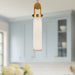Wynwood One Light Pendant Vintage Brass/Glossy Opal-Mini Pendants-Alora-Lighting Design Store