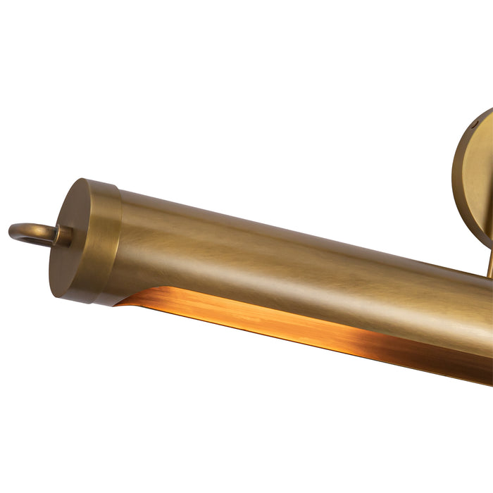 Wynwood Two Light Picture Light Vintage Brass-Specialty Items-Alora-Lighting Design Store