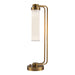 Wynwood One Light Table Lamp Vintage Brass/Glossy Opal-Lamps-Alora-Lighting Design Store