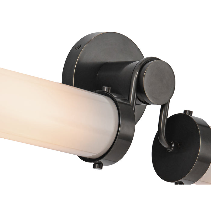 Wynwood Two Light Vanity Urban Bronze/Glossy Opal-Bathroom Fixtures-Alora-Lighting Design Store