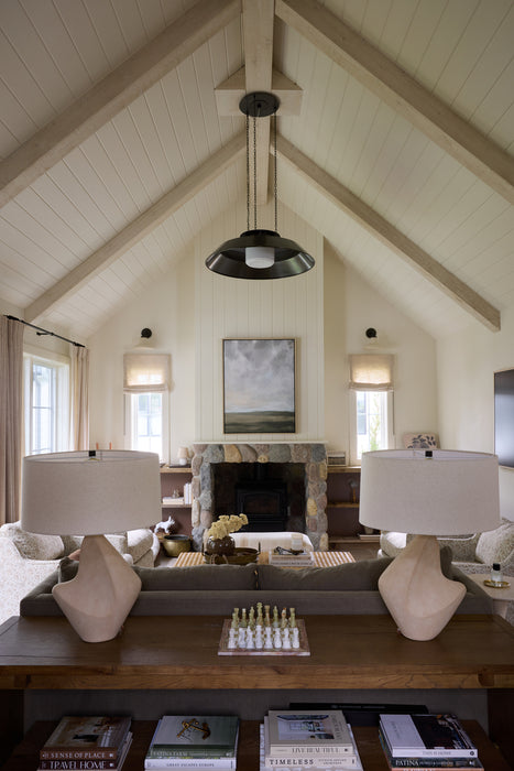 Woodrow One Light Pendant Distressed Bronze-Pendants-Hudson Valley-Lighting Design Store