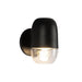 Yara LED Exterior Wall Mount Black/Clear Glass-Exterior-Kuzco Lighting-Lighting Design Store