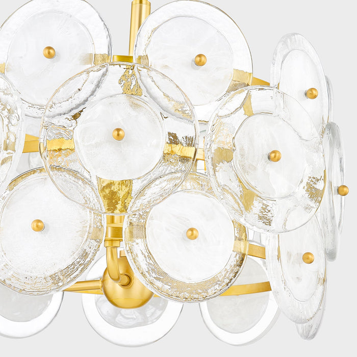 Zoella Three Light Pendant Aged Brass