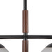 Zuri Four Light Linear Pendant Matte Black/Opal Glass-Linear/Island-Alora-Lighting Design Store