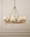 Vichy Eight Light Chandelier-Mid. Chandeliers-Currey and Company-Lighting Design Store