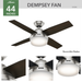 Dempsey 44" Ceiling Fan-Fans-Hunter-Lighting Design Store