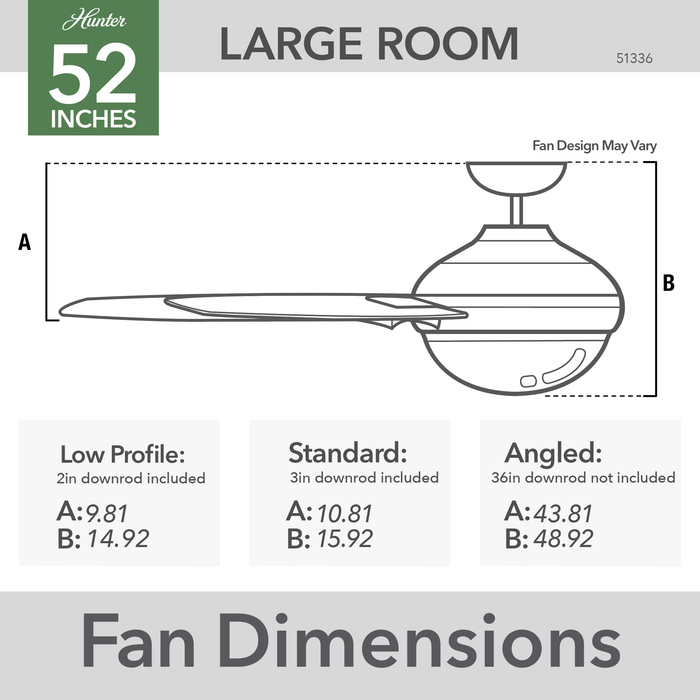 Aerodyne 52" Ceiling Fan-Fans-Hunter-Lighting Design Store