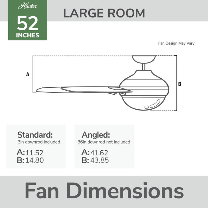 Fonthill 52"Ceiling Fan-Fans-Hunter-Lighting Design Store