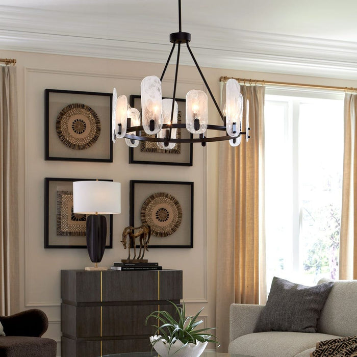 Ellipse Ten Light Chandelier-Uttermost-Lighting Design Store