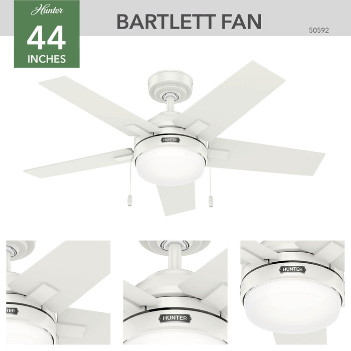 Bartlett 44" Ceiling Fan-Fans-Hunter-Lighting Design Store