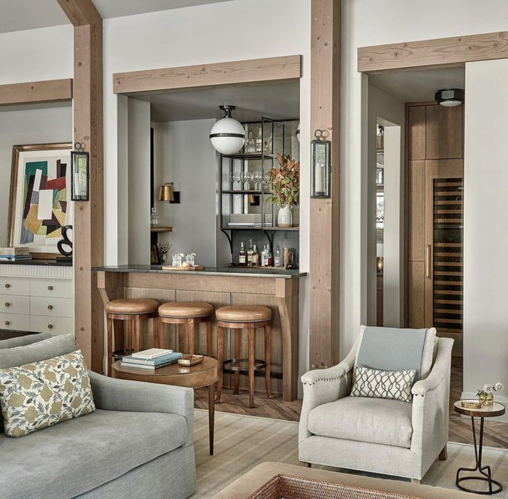 Dixon One Light Semi-Flush Mount Matte Black-Semi-Flush Mts.-Golden-Lighting Design Store