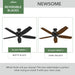 Newsome 52"Ceiling Fan-Fans-Hunter-Lighting Design Store