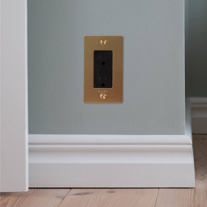 Duplex Outlet Brass-Controls-Buster + Punch-Lighting Design Store
