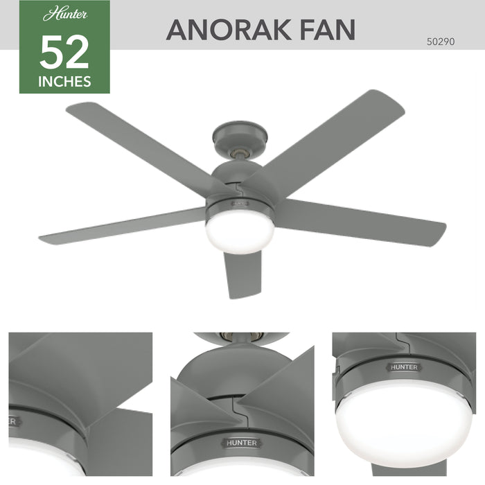 Anorak 52" Ceiling Fan-Fans-Hunter-Lighting Design Store