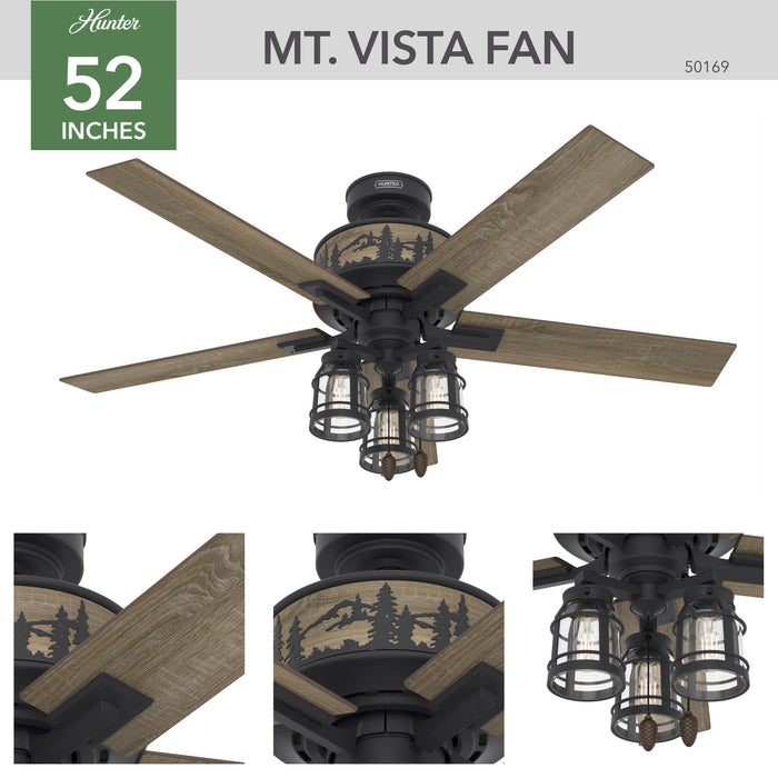 Vista 52" Ceiling Fan-Fans-Hunter-Lighting Design Store