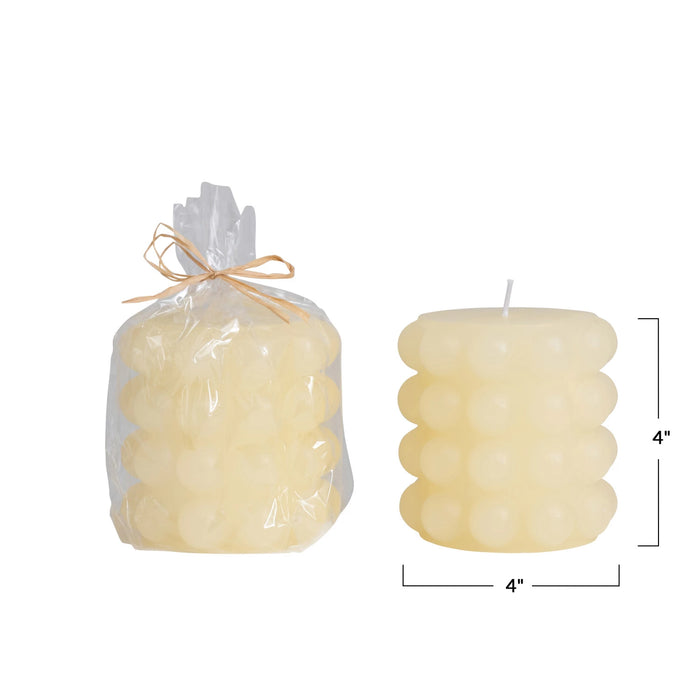 Eden Textured Pillar Candle-Home Accents-Creative Co-Op-Lighting Design Store