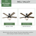 Mill Valley 52" Ceiling Fan-Fans-Hunter-Lighting Design Store