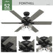 Fonthill 52"Ceiling Fan-Fans-Hunter-Lighting Design Store