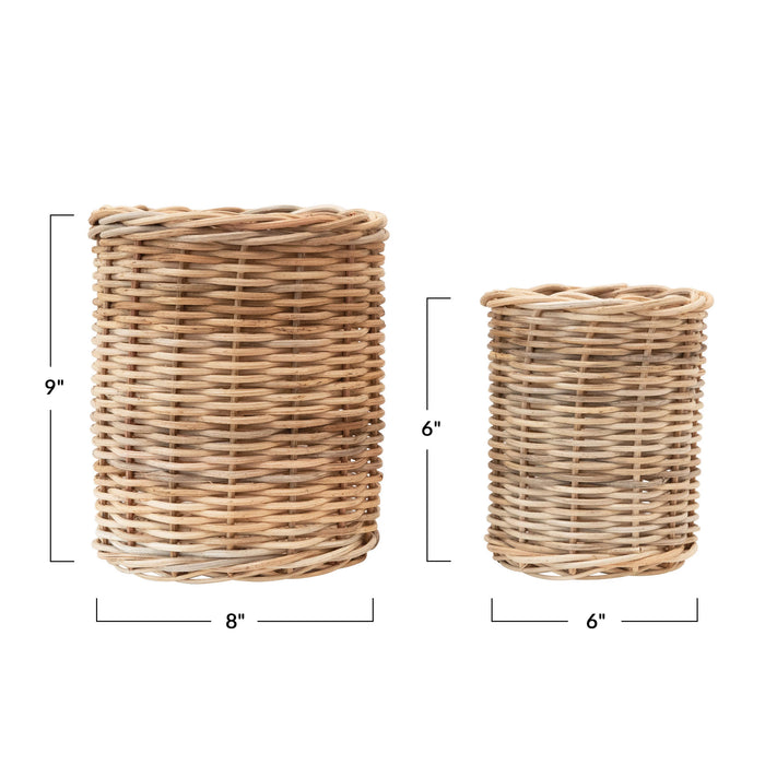 Willow Wicker Basket Large-Home Accents-Creative Co-Op-Lighting Design Store