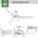 Midtown 48" Ceiling Fan-Fans-Hunter-Lighting Design Store
