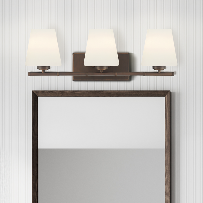 Fauna Grove Three Light Bathroom Vanity-Bathroom Fixtures-Hunter-Lighting Design Store