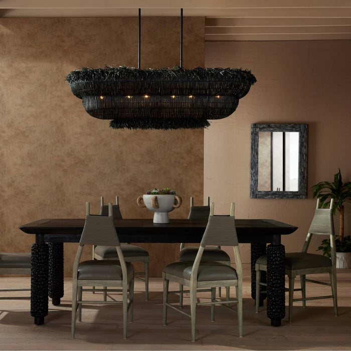 Yessika Chandelier Dark Gray Stained