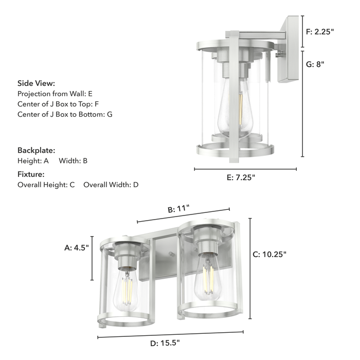 Asod Vanity Light-Bathroom Fixtures-Hunter-Lighting Design Store
