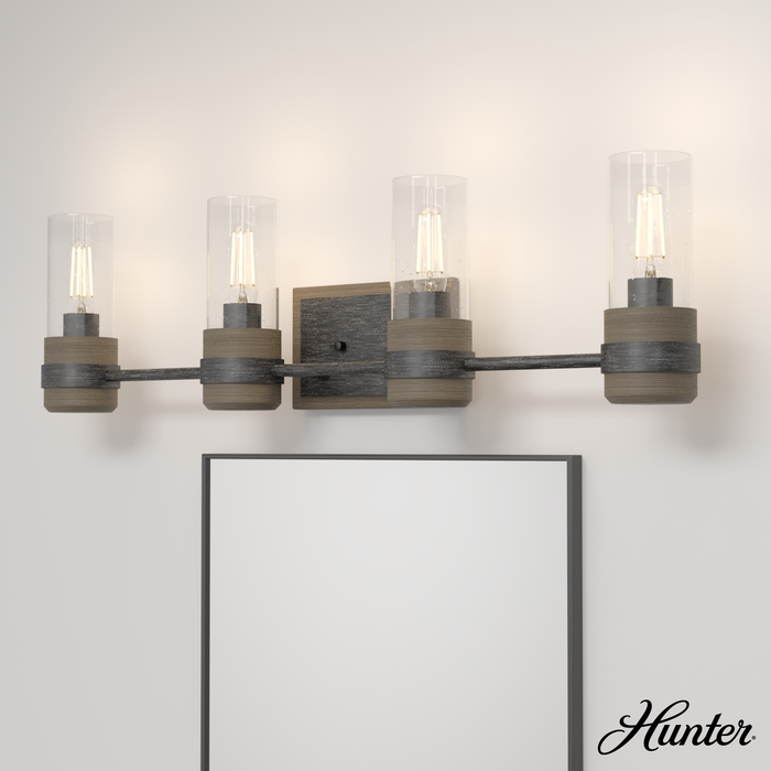 River Mill Vanity Light-Bathroom Fixtures-Hunter-Lighting Design Store