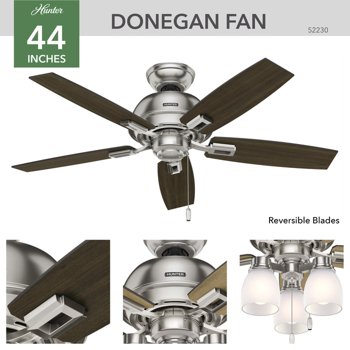 Donegan 44" Ceiling Fan-Fans-Hunter-Lighting Design Store