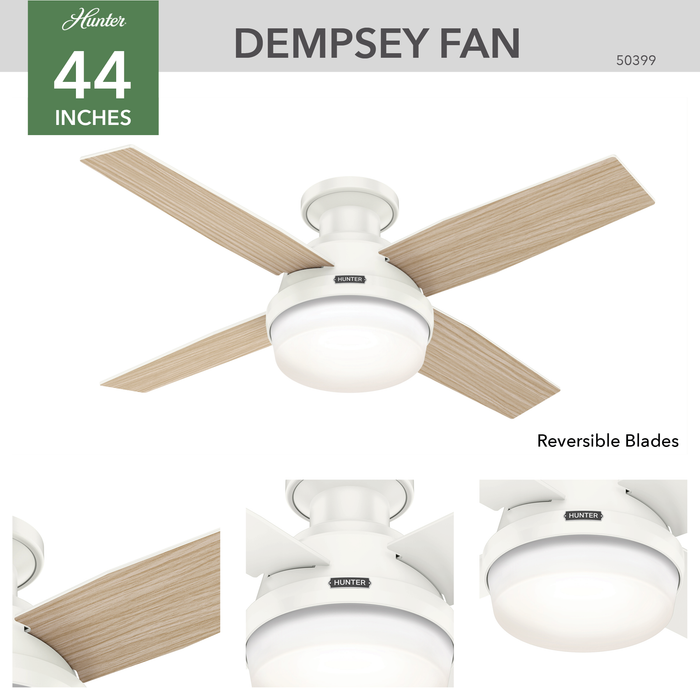 Dempsey 44" Ceiling Fan-Fans-Hunter-Lighting Design Store