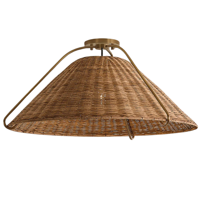 Richard One Light Pendant Patina Brass