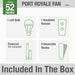 Port Royale 52" Ceiling Fan-Fans-Hunter-Lighting Design Store