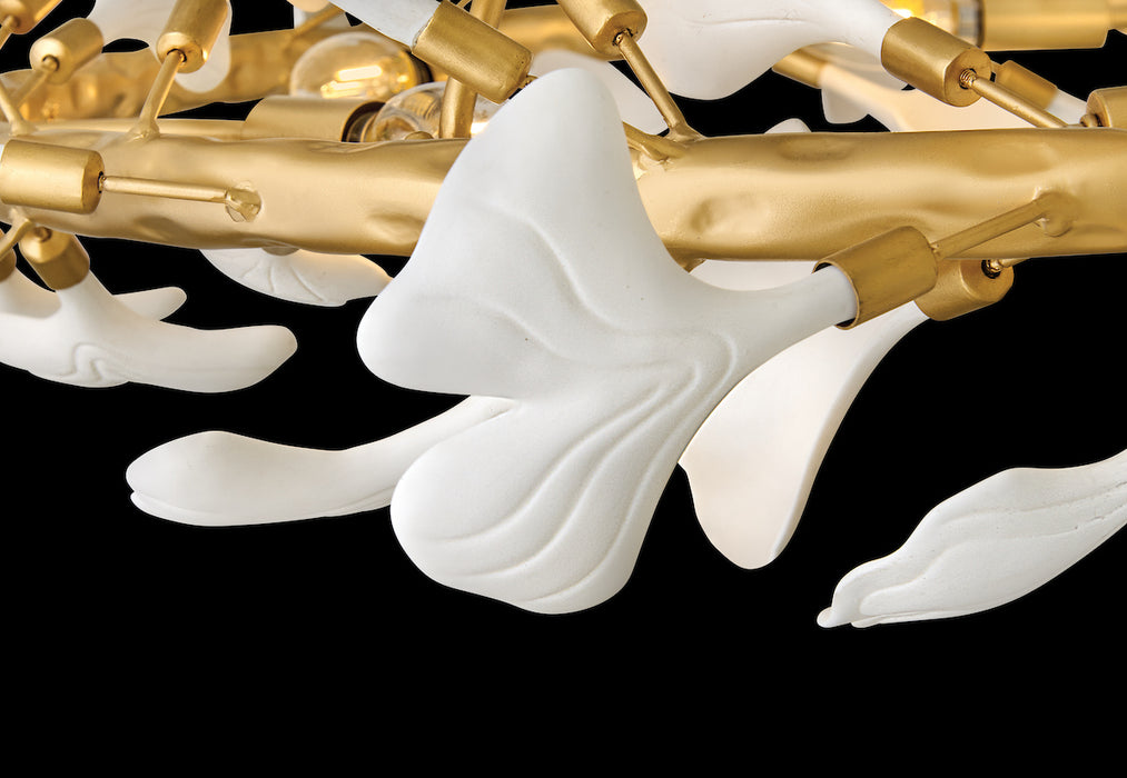 Audra LED Chandelier Deluxe Gold-Pendants-Fredrick Ramond-Lighting Design Store