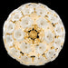 Marianne LED Chandelier Deluxe Gold-Pendants-Fredrick Ramond-Lighting Design Store