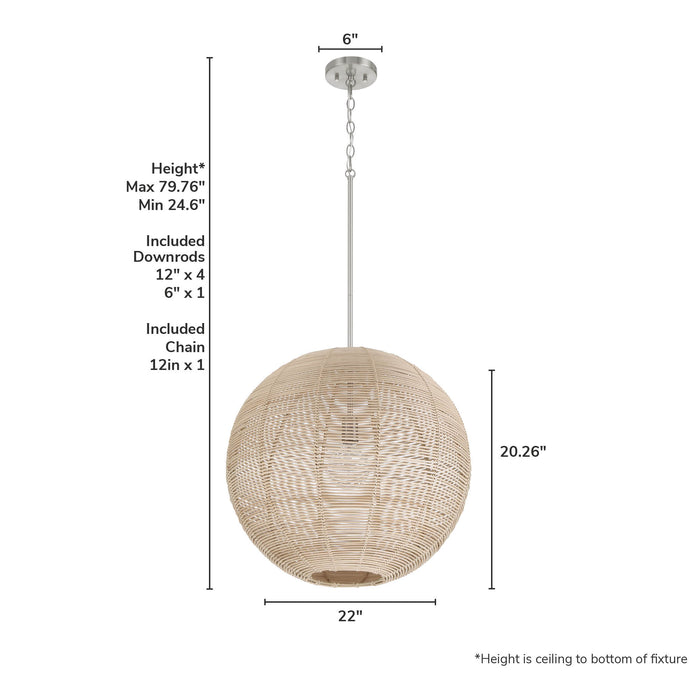 Berkeley One Light Pendant-Pendants-Hunter-Lighting Design Store