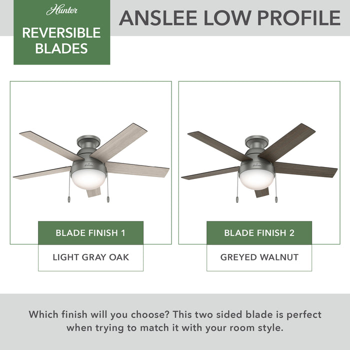 Anslee 46" Ceiling Fan-Fans-Hunter-Lighting Design Store