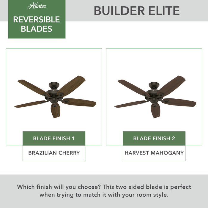 Builder 52"Ceiling Fan-Fans-Hunter-Lighting Design Store