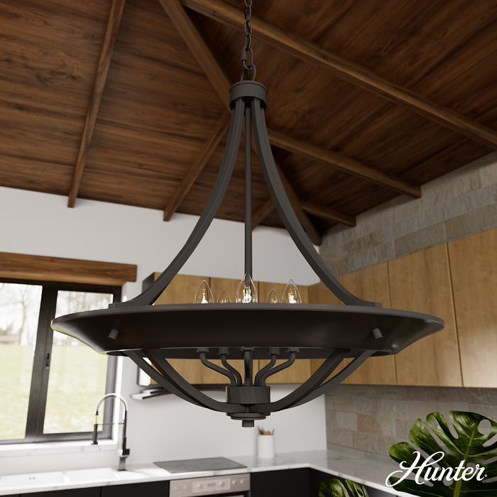 Perch Point Pendant-Mid. Chandeliers-Hunter-Lighting Design Store